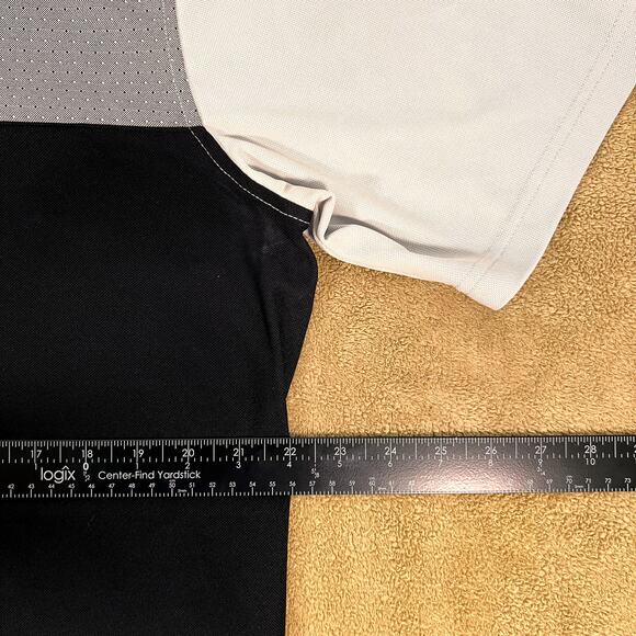 Pebble Beach Golf Men's Dri-Luxe Performance Polo Shirt Black Gray Size Large - Picture 3 of 8